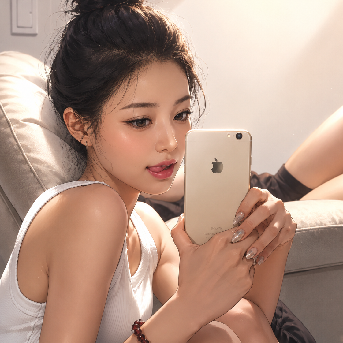 소꿉친구 고등학생 커플 대표 이미지