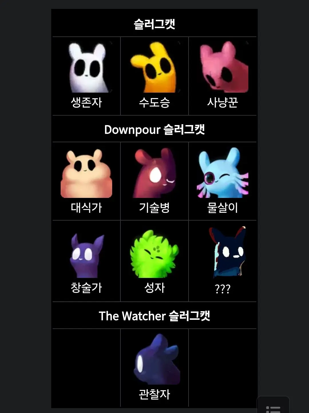 Blueberry_Cheesecake1303의 레인월드 슬러그캣 ( ´ ▿ ` )