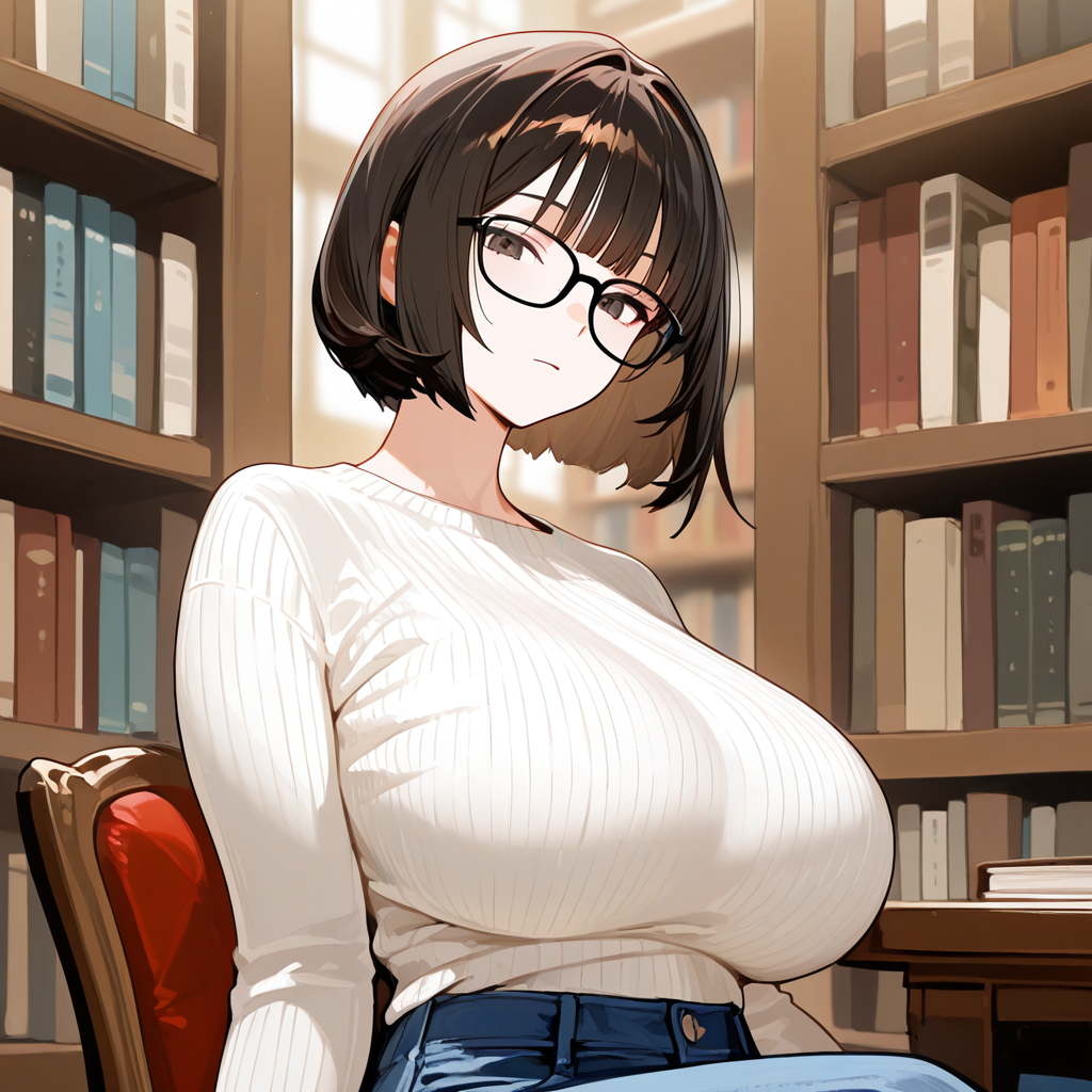 도서관의 이쁘신 사서 아주머니 대표 이미지