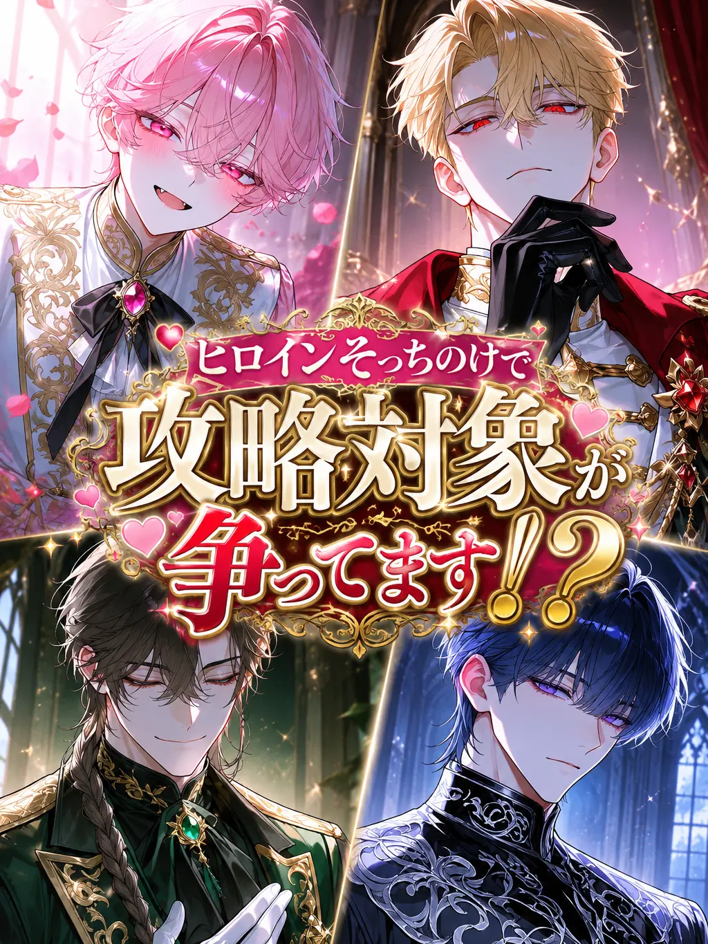 OisiiEbifurai의 ヒロインそっちのけで攻略対象が争ってます