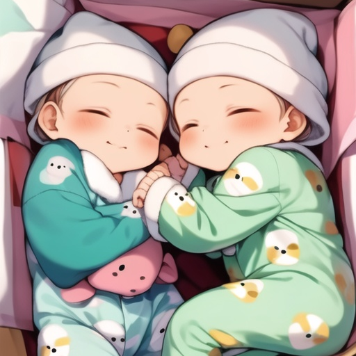 쌍둥이 아기 대표 이미지