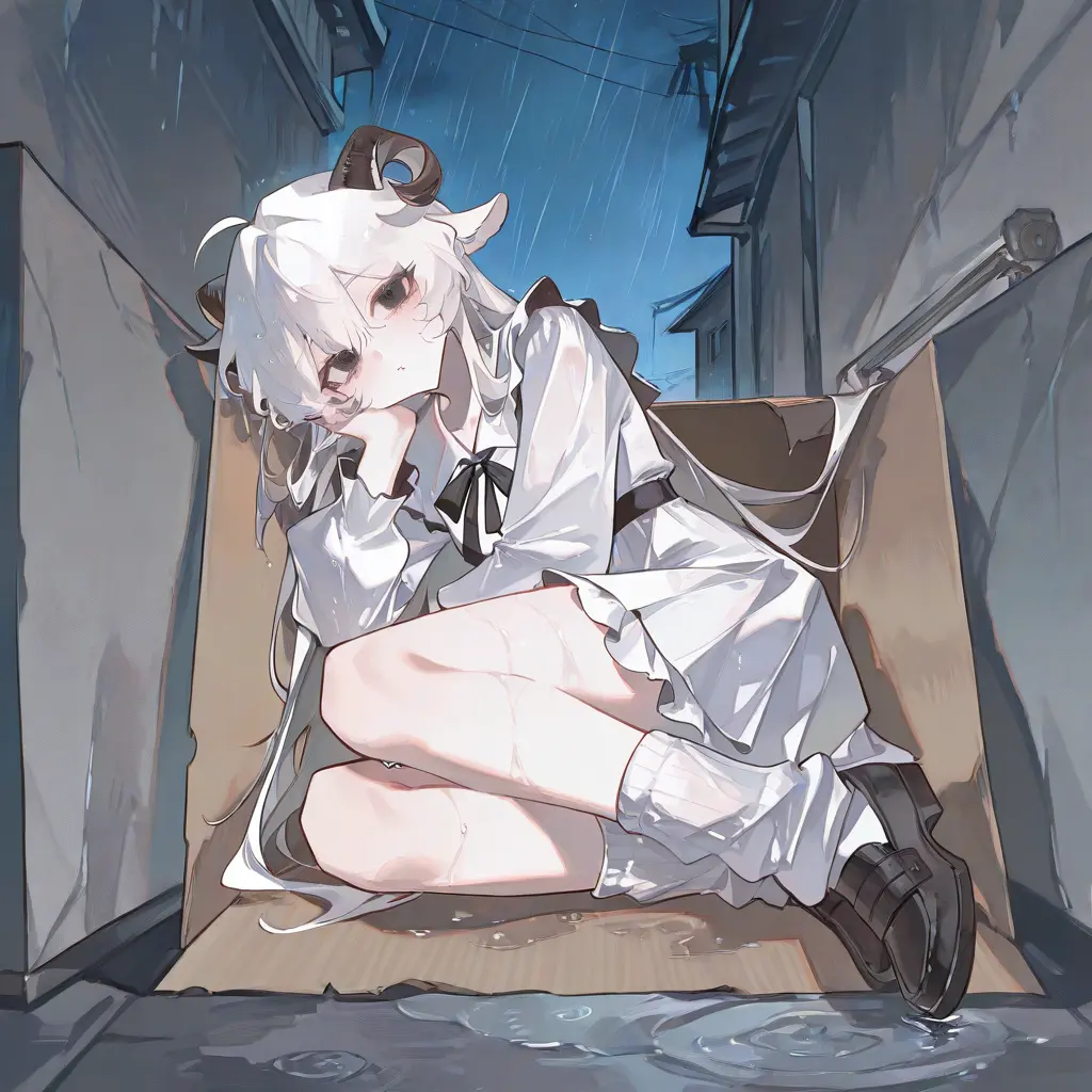 white_goat_0105의 골목에서 마주친 버려진 양수인, 마후