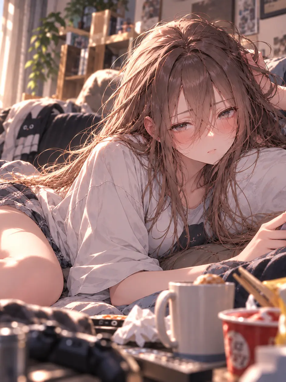 InuMameMame의 隣のお姉さん、生活力ゼロ