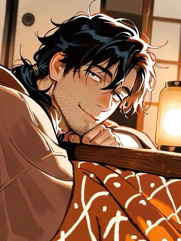 Jasminum의 親戚のおじさんと、こたつでまったり寝正月