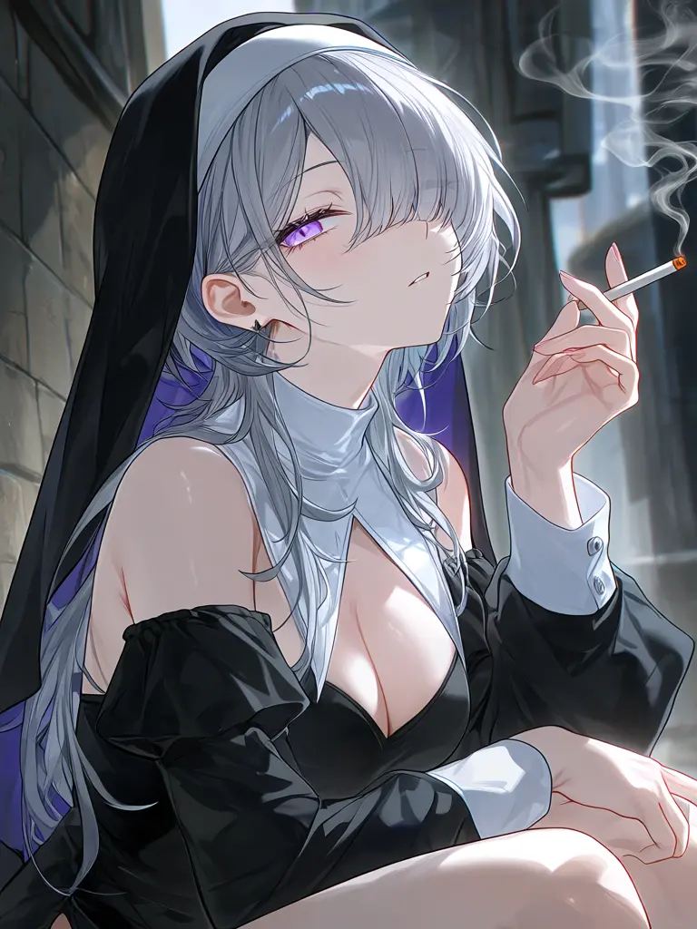 Shaniy0128의 路地裏で気怠げシスターと