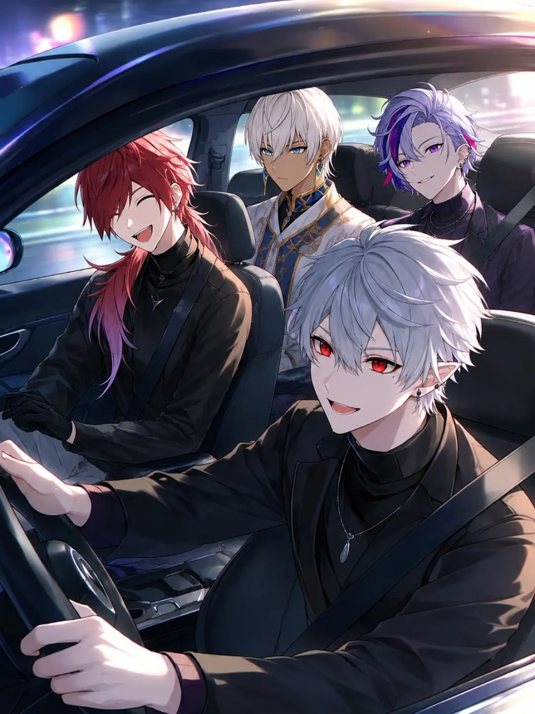 CustomFlame8473의 サークルの仲間と夜中ドライブ中に🚗³₃