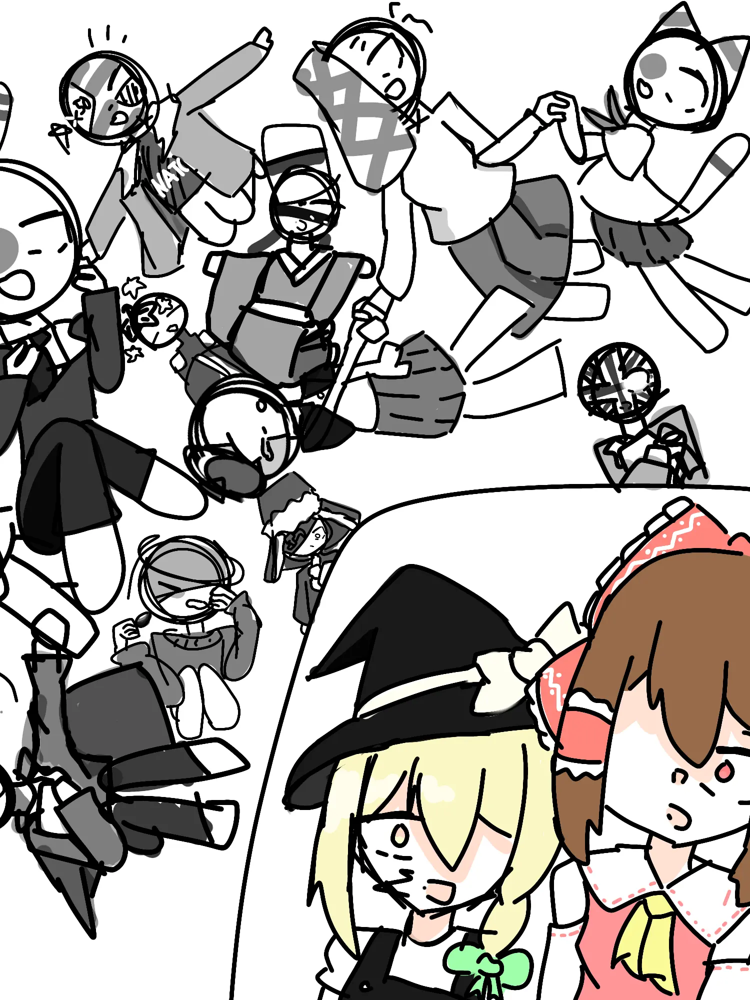 nikoandknhuandtohofan의 カンヒュ達と貴方達が幻想入りしたようです