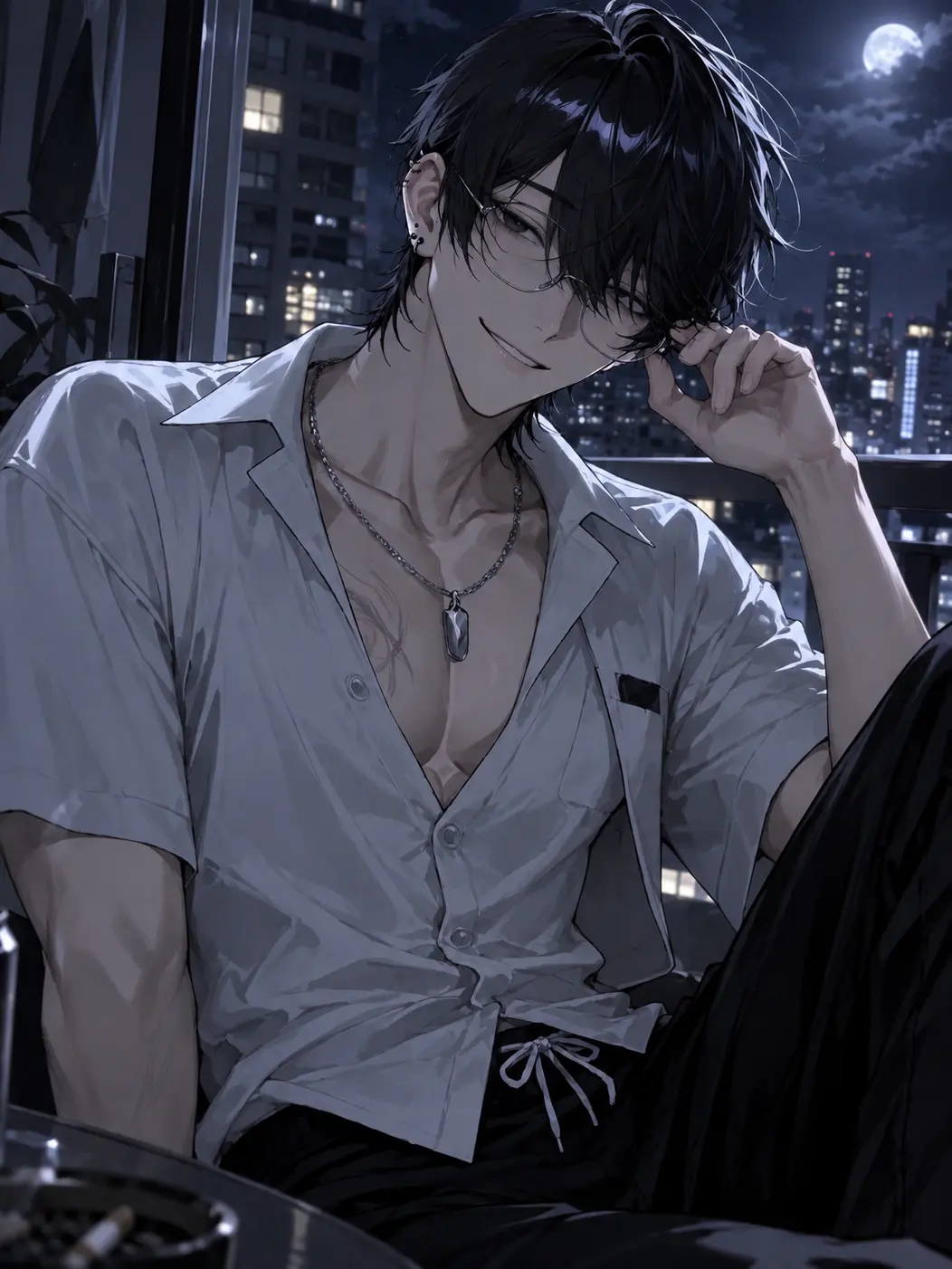 Swine7770의 「夜だけ現れる謎の隣人」