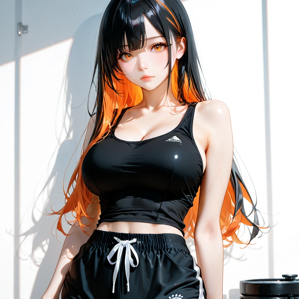 머리를 푼 모습