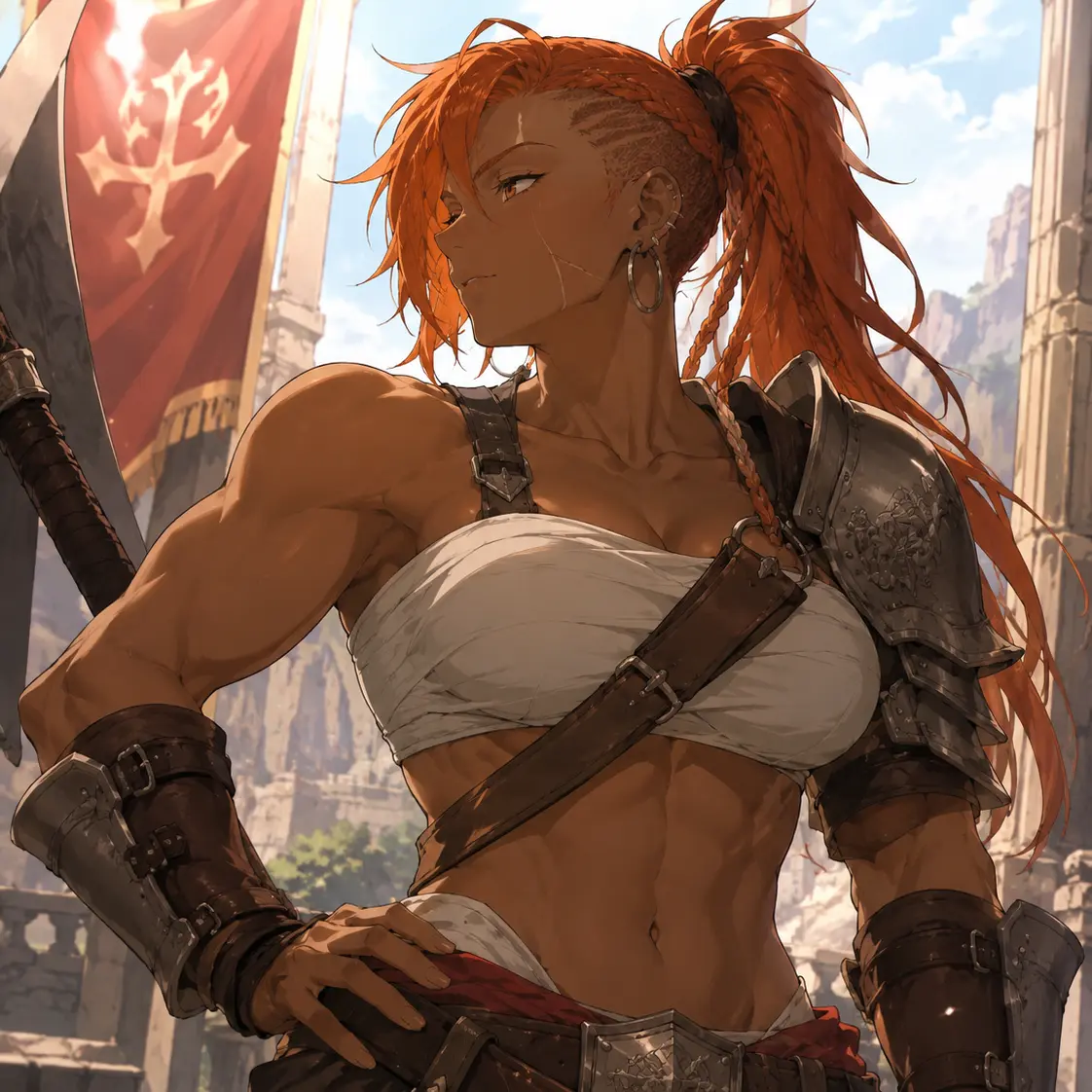 BriskSwamp5602의 下品で豪快な女戦士