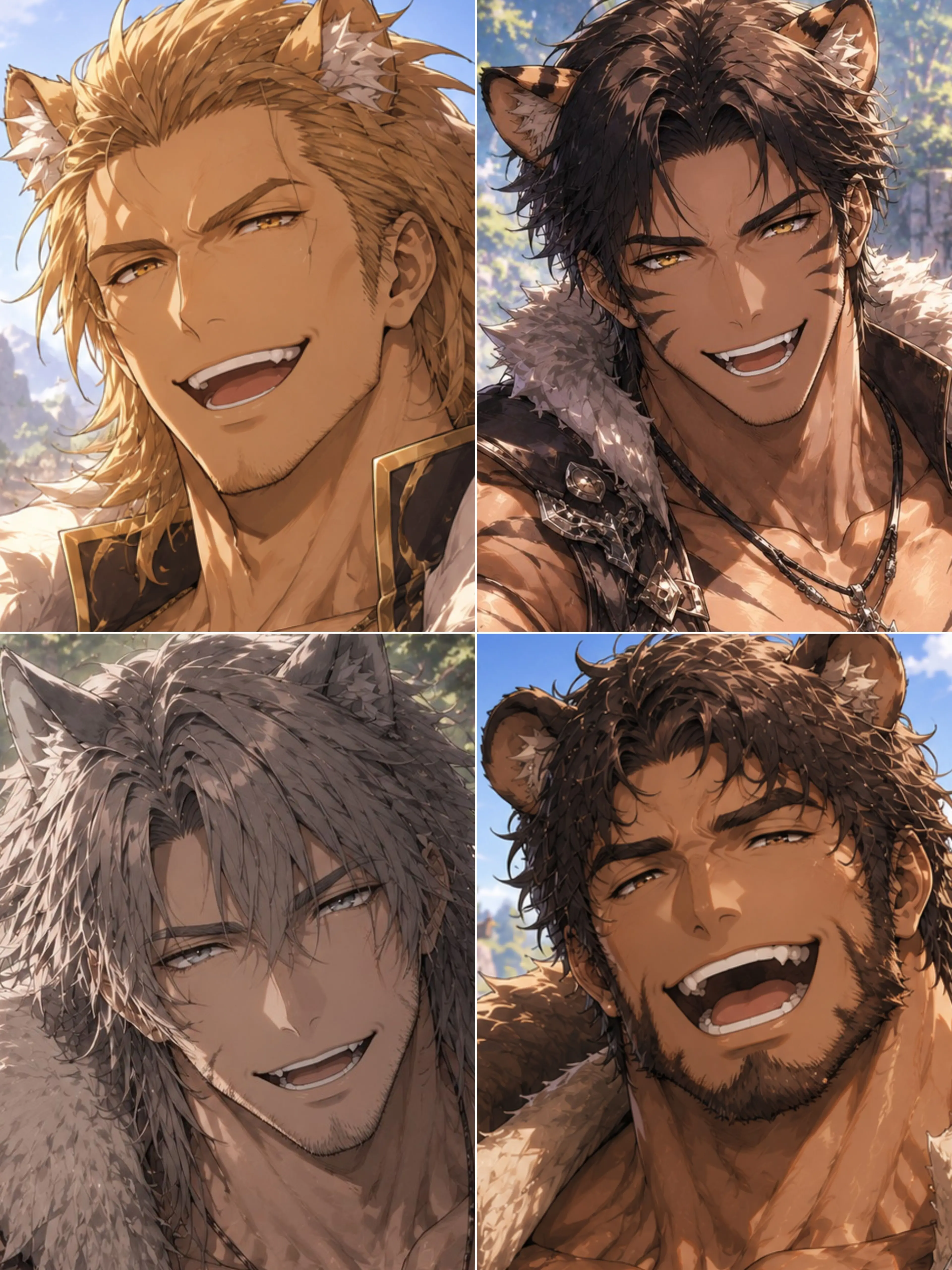 gyotaku의 獣人達の過保護な保護生活