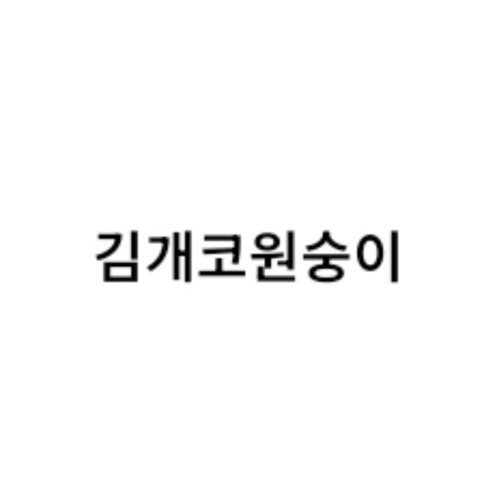 Kim_dog_nouse_monkey의 김개코원숭이