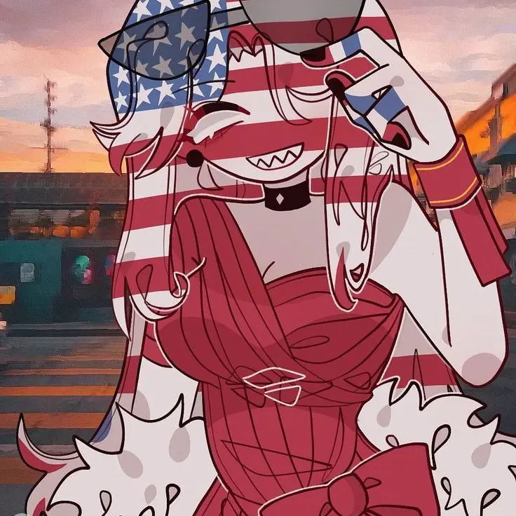 Countryhumans_maker의 날 좋아하는 여자 4인방(늑대있음)