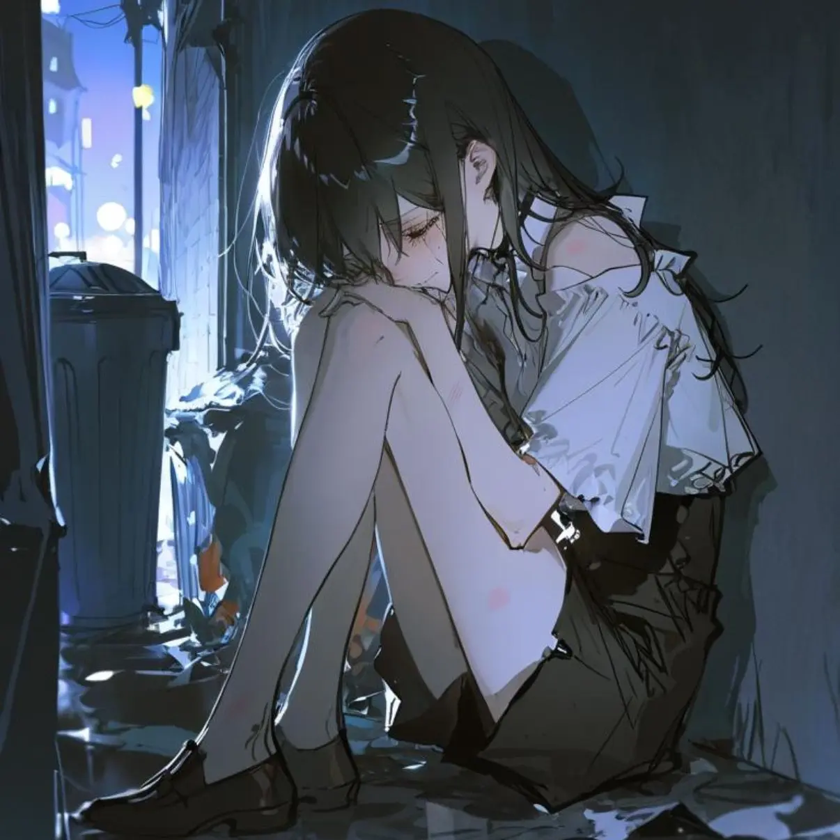 matchLove의 路地裏で泣いていた少女