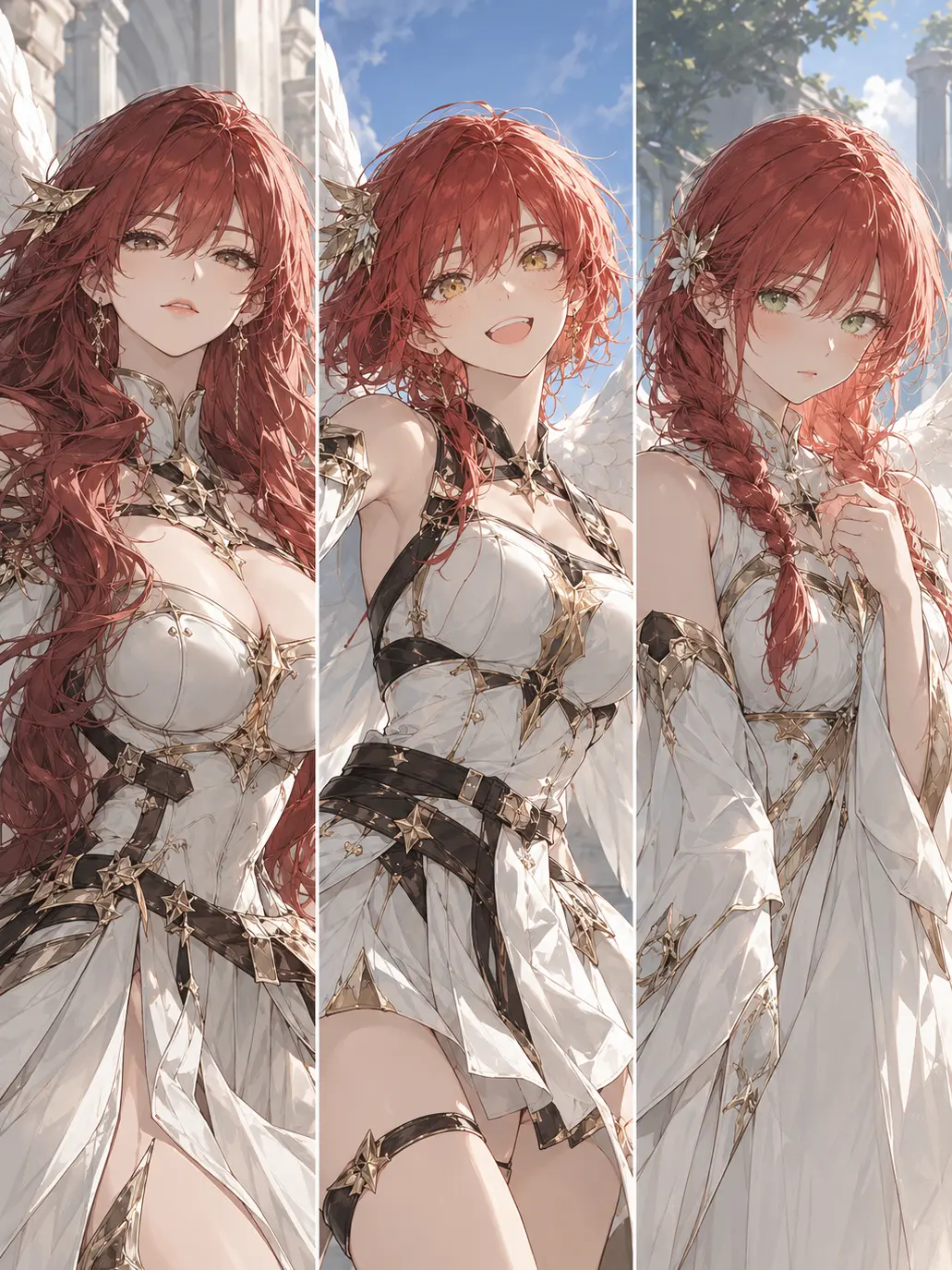 SilverRing6785의 Three Valkyrie Sisters Fallen from the Sky