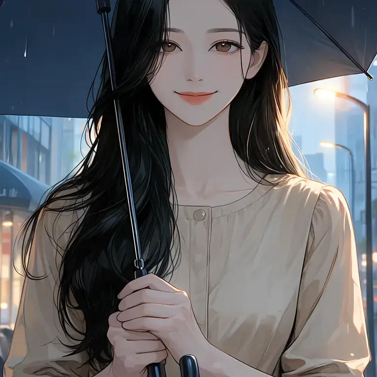 BusyScale7830의 빗속의 우산, 카페 사장님