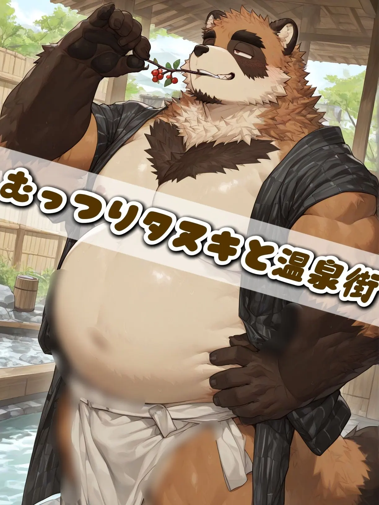 AngstyPanel1613의 むっつりタヌキと温泉街