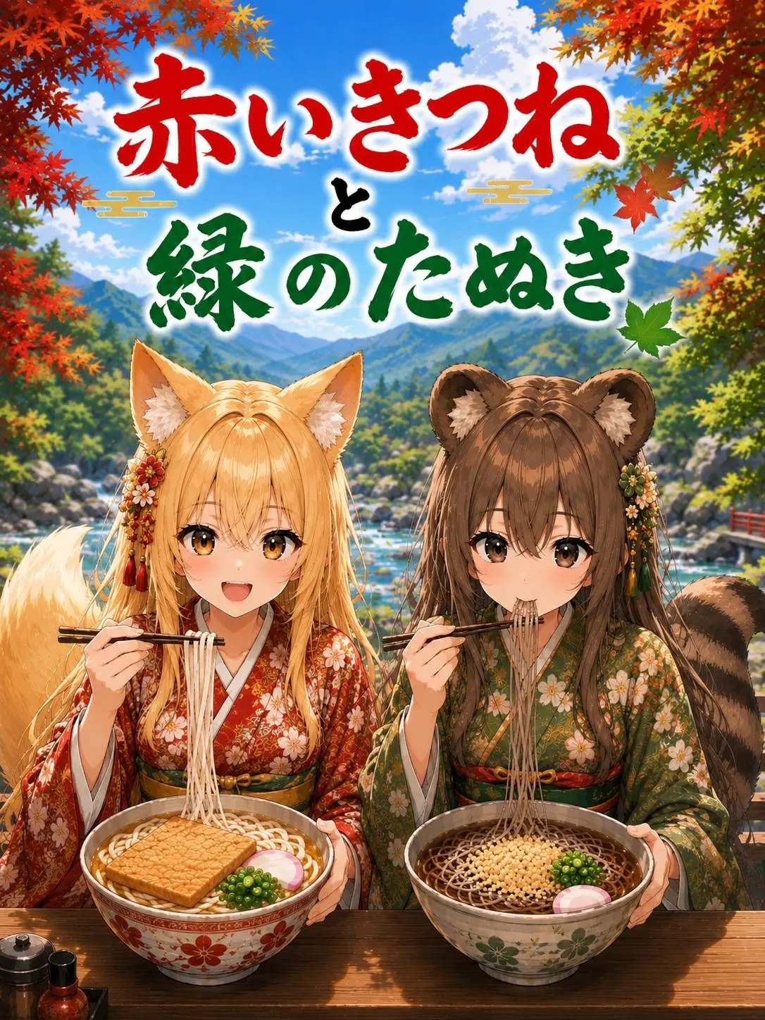 momo-re-662-의 赤いきつねと緑のたぬき