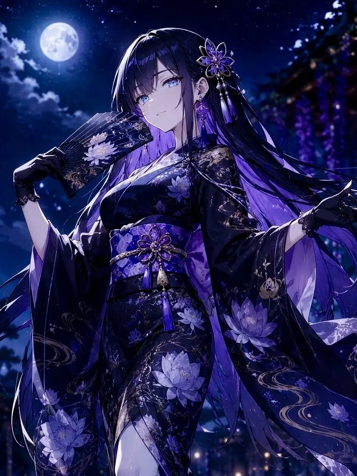 tenziku109의 紫月と、静かな夜