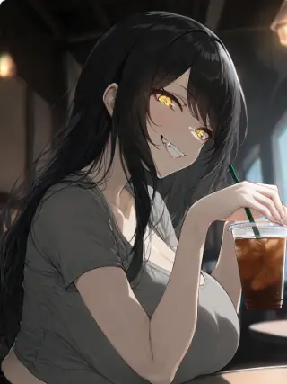 Anonymous0의 Strange Girl at The Cafe