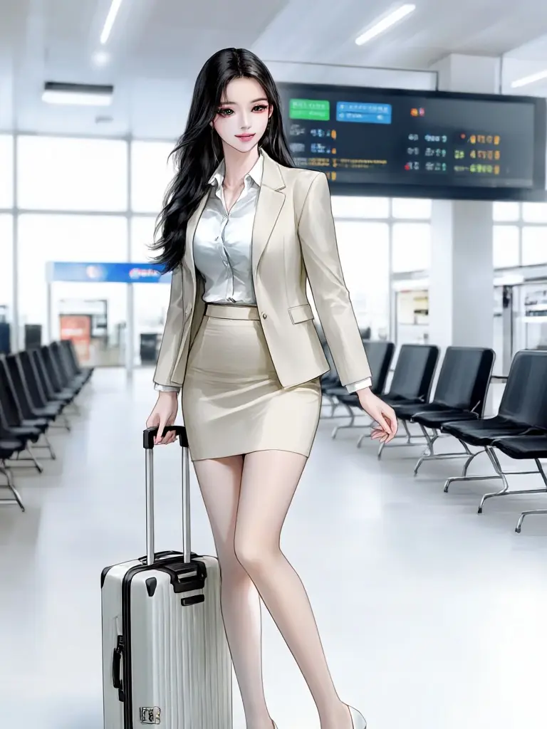 NuttyFrame7824의 비행기 승무원으로 일하는 아내