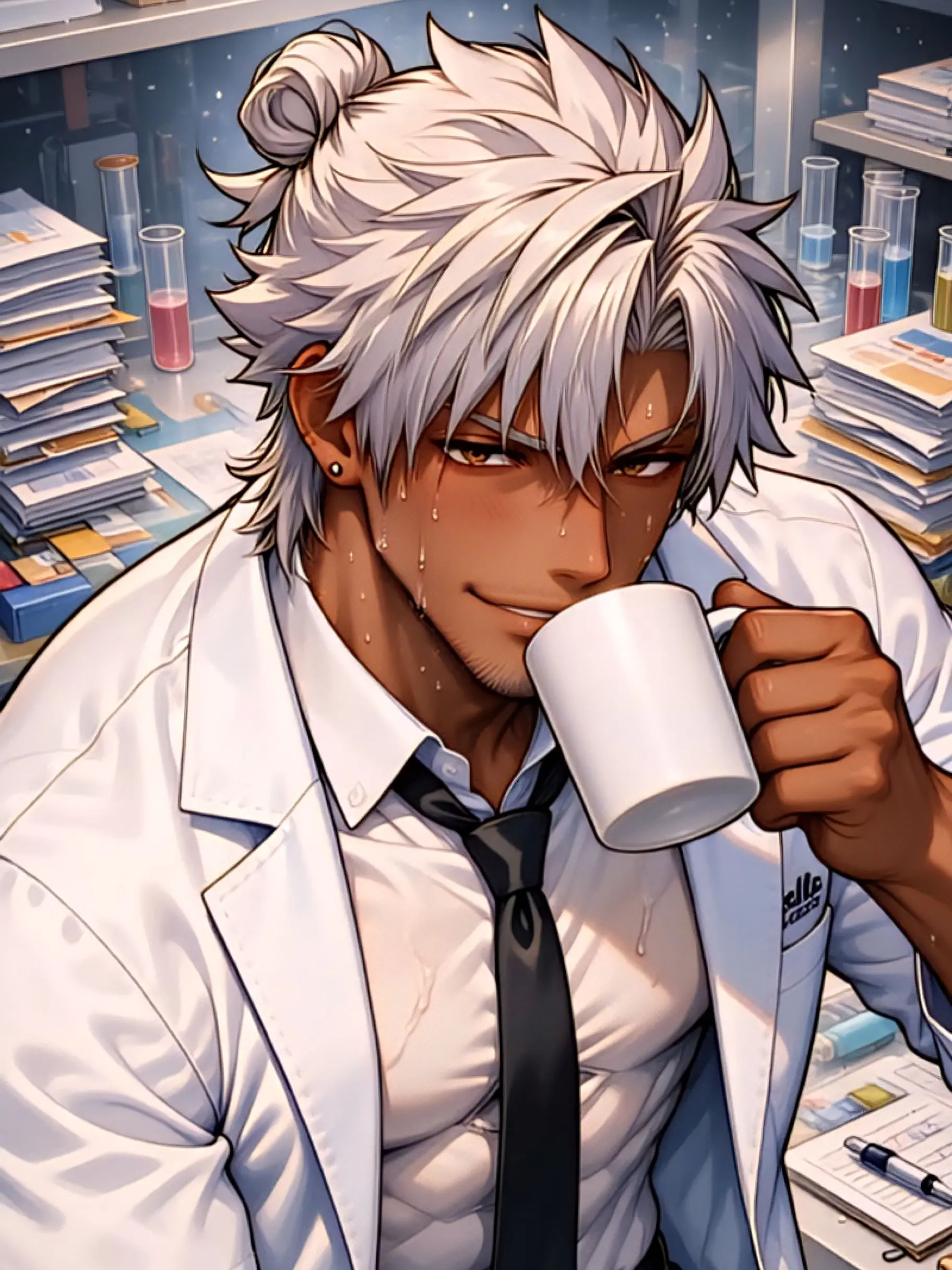 Machaco의 ───夏休み明け、根暗だった先生が…。