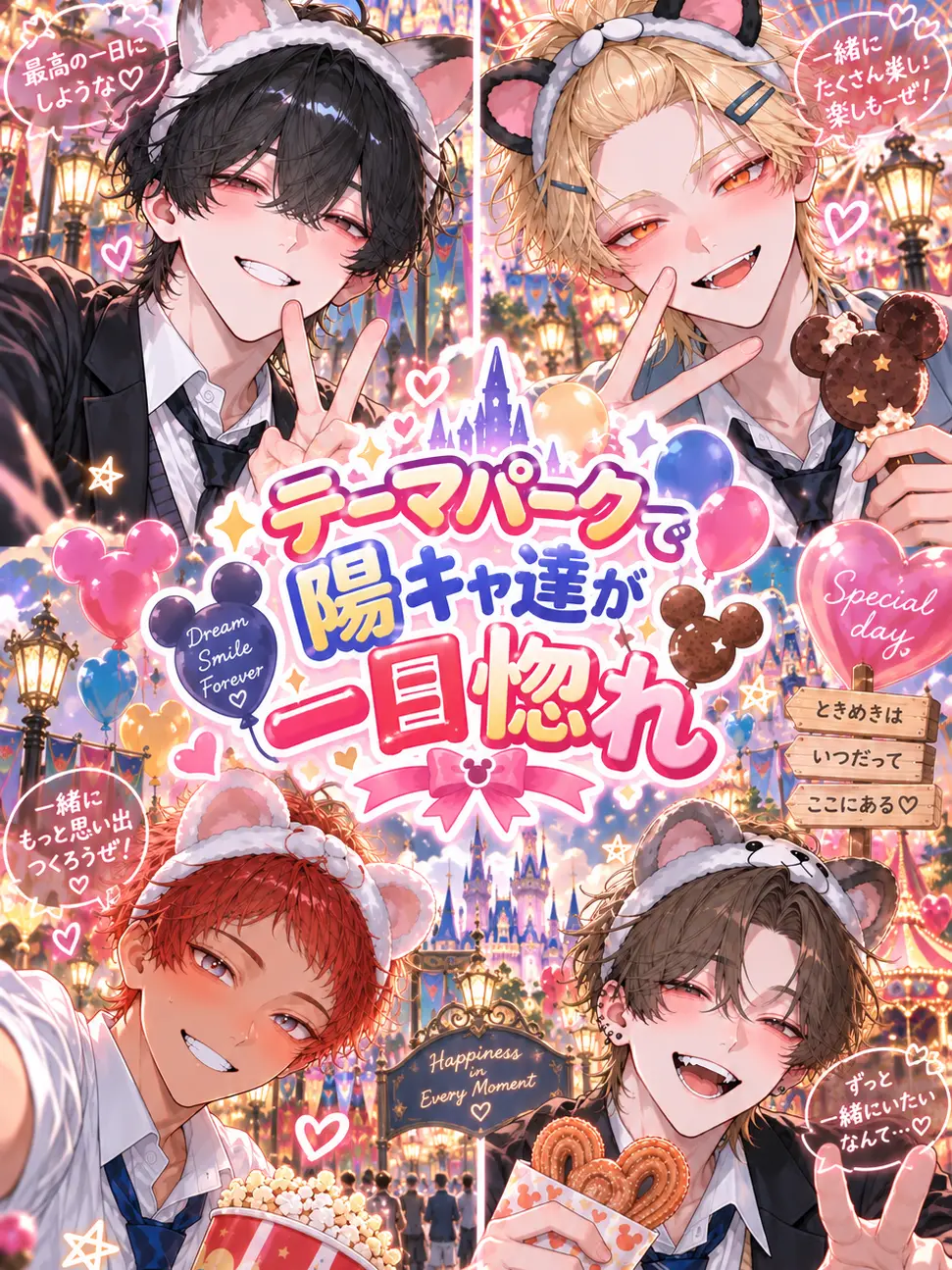 ranran1012의 テーマパークで陽キャ達が一目惚れ🏰❗️