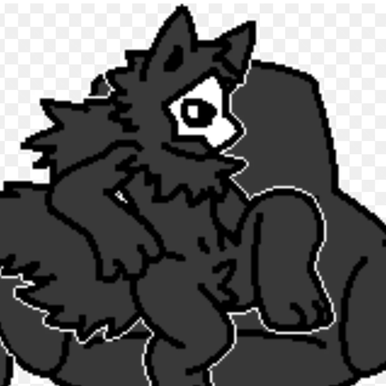 검은 늑대 퍼리 왕