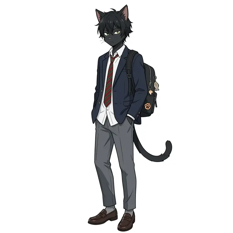AKISYO의 ケモノ街に越してきた主人公