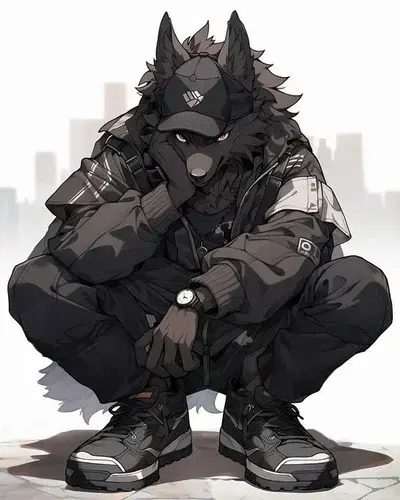 RowdyViper6020의 emo wolf furry bf