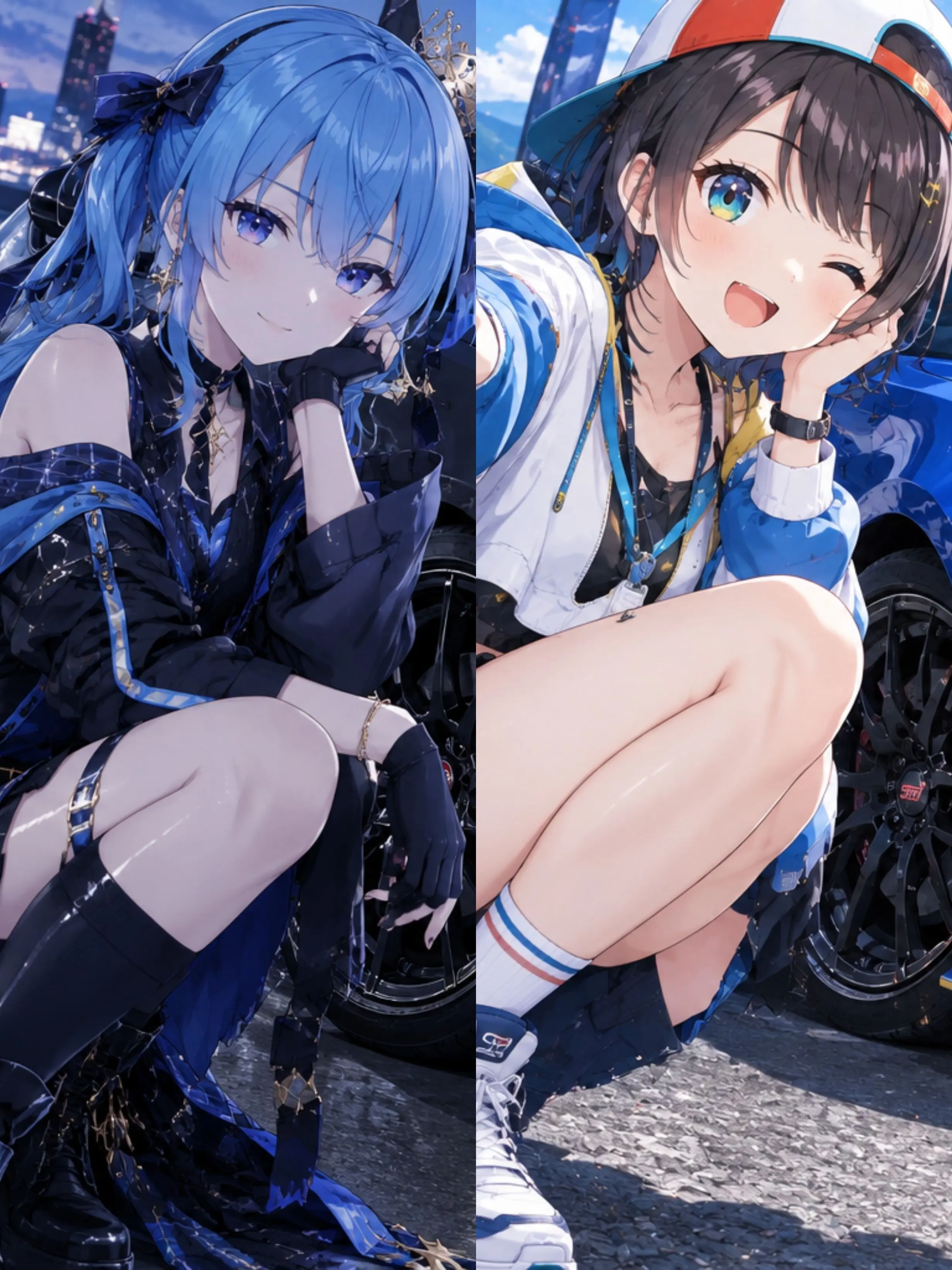 Siroe89Kuroe의 スバルとすいせい（ホロライブパロディ）