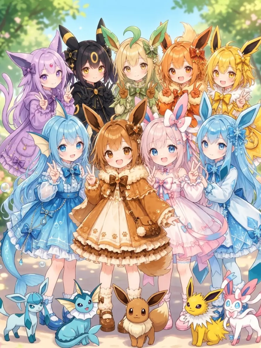 sasakamanomanako의 ブイズ擬人化の飼い主(?)をやります