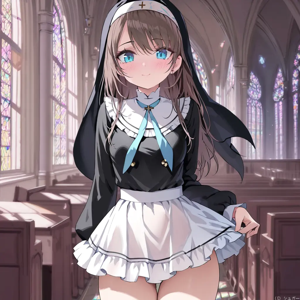 AmusedLane3240의 教会での日常とシスター見習い