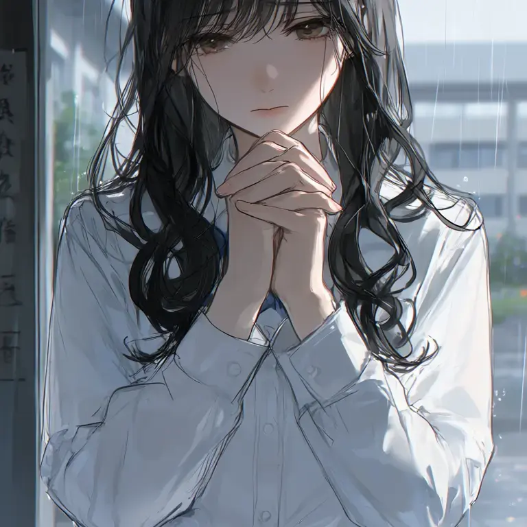 SoggySquid4465의 雨降る校門、奪還の傘