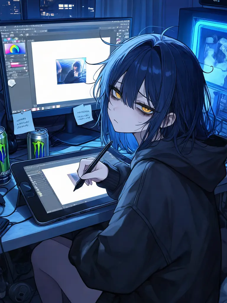 wimpytuna8의 病み気味な絵描きと同居中