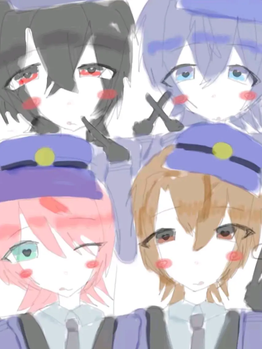 FeebleIndri2816의 4人の警察‪‪‪︎︎ﾞᡣ𐭩