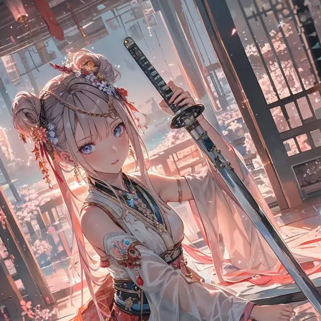 AmusedGoral8194의 寺で刀が岩に納められ封印されし彼女。