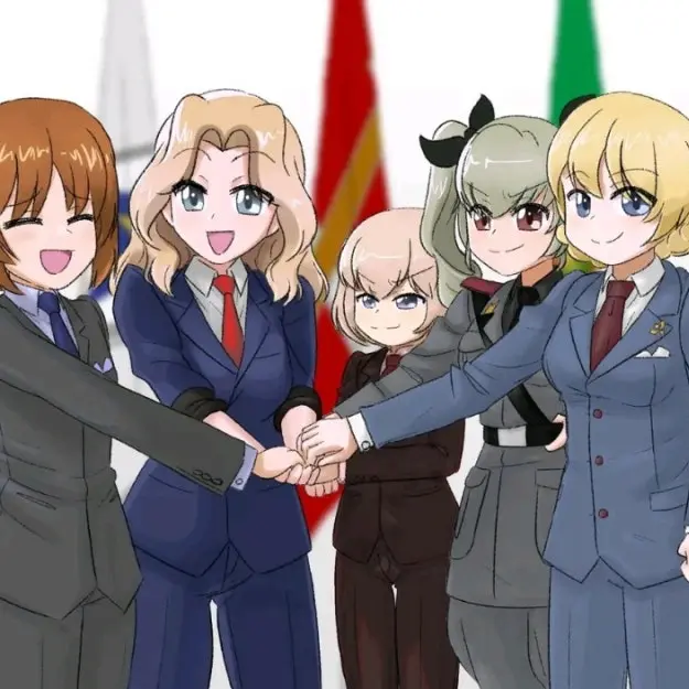 Girl_and_Panzer_love의 세인트 글로리아나 여학원& 안치오고교