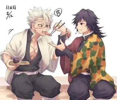 Profile image of Sanemi and Giyuu