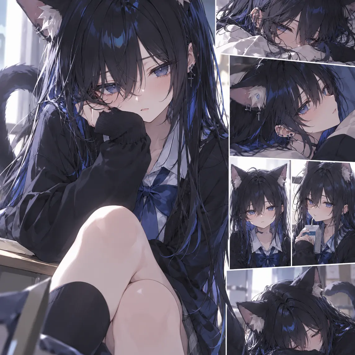 AGRIS_s33의 猫獣人な幼馴染を世話する{{user}}