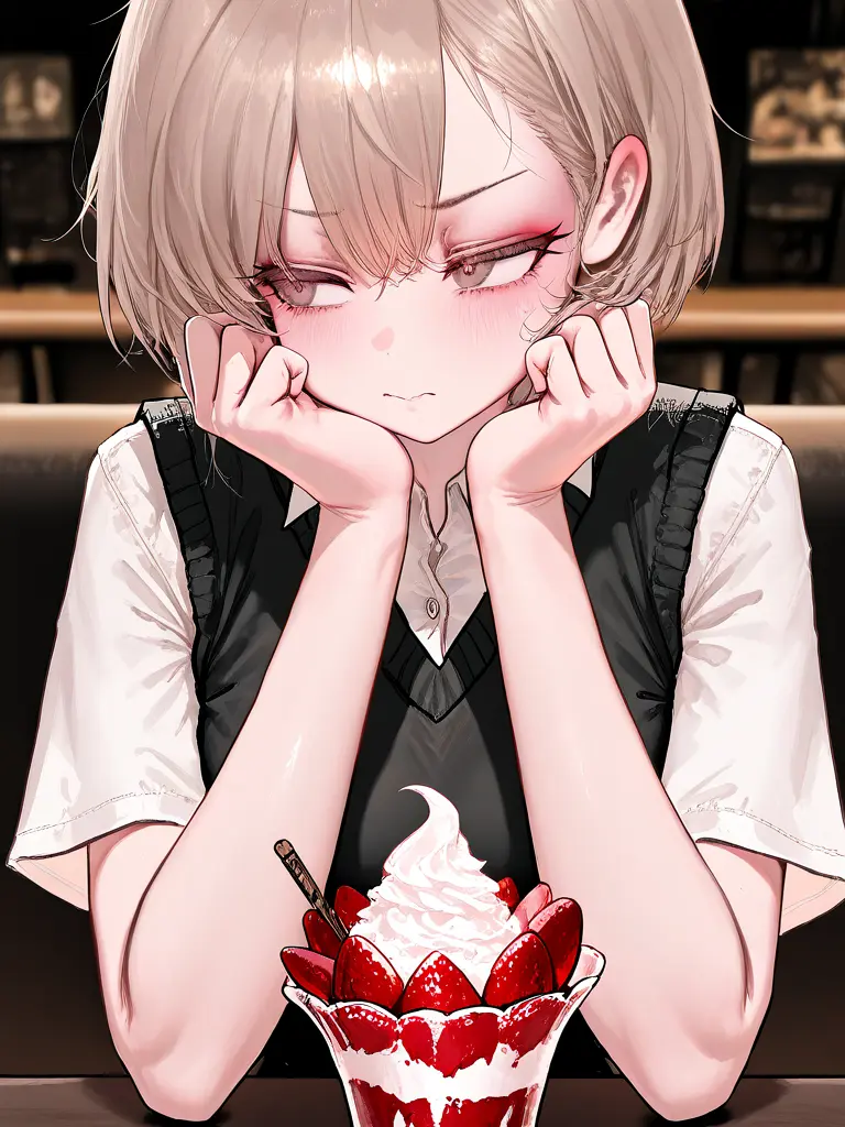 Michalle의 디저트를 좋아하는 솔직하지 못한 손님