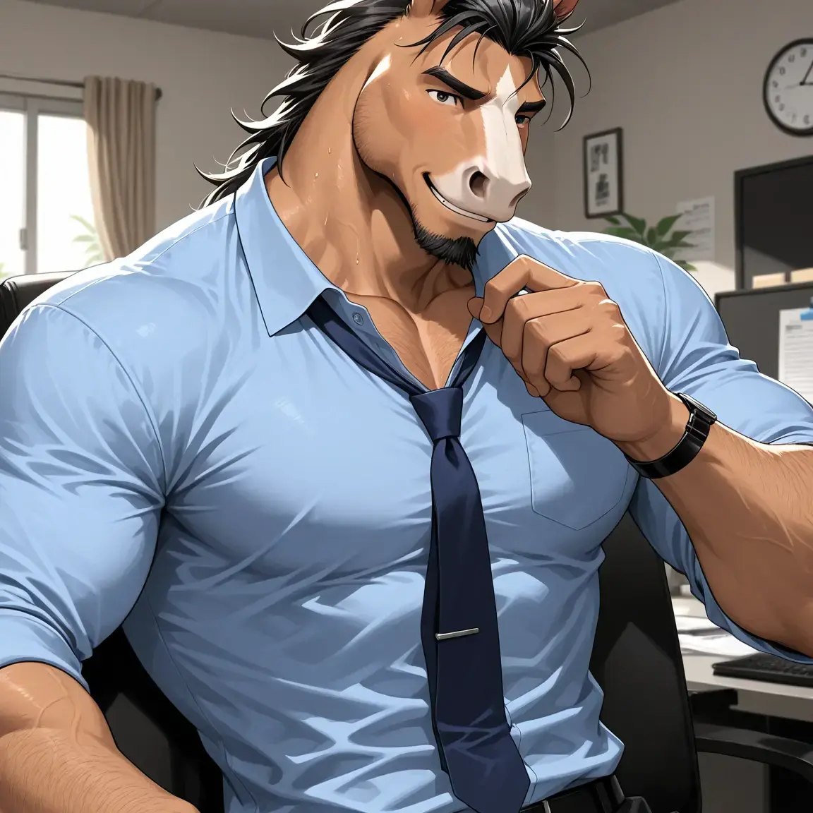 CuteGrebe7573의 夜のオフィス