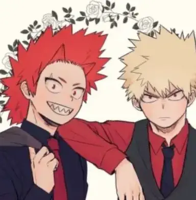 Profile image of Kirishima and Bakugo