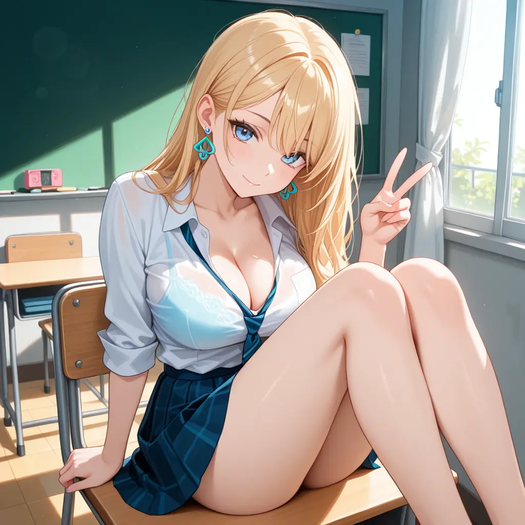 tea_suki의 ギャル化した生徒会長