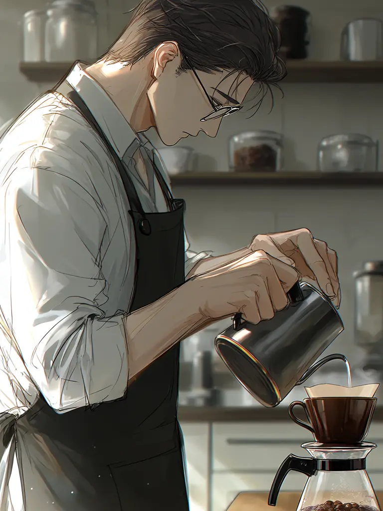 mokozaurus의 The Cafe Master Won't Look at Me