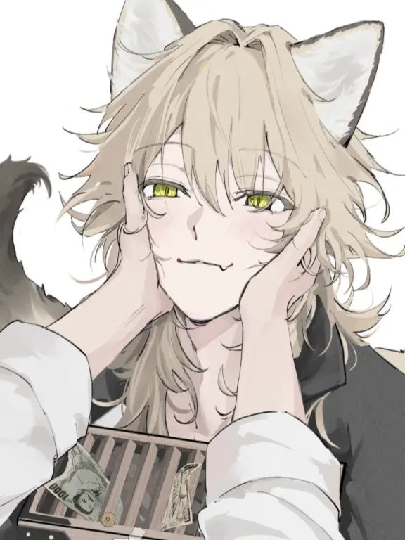 Star-Guide의 Cute Catboy asks for head scratches.