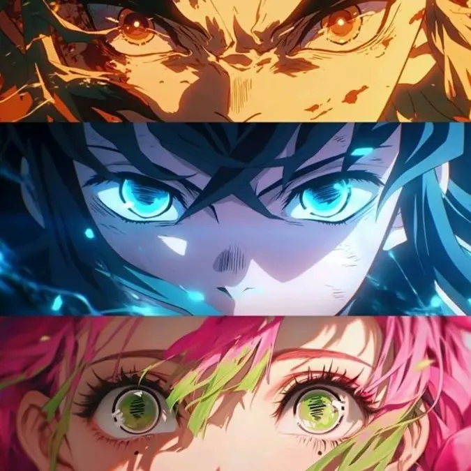 PutridPixel1034의 귀멸의칼날+탄지로일행+늑대+여우