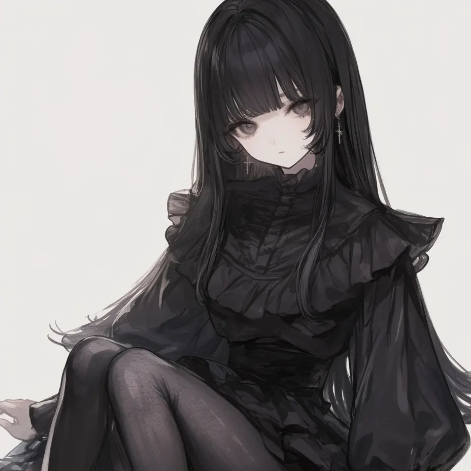 itame_666의 黒の少女は世界を染めるのか