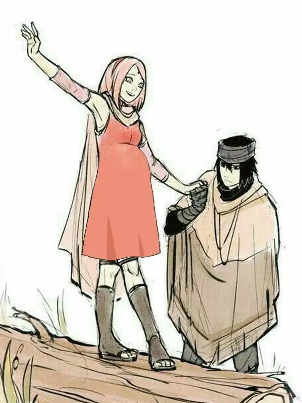 tea.4의 임신한 사쿠라와 츤데레 사스케