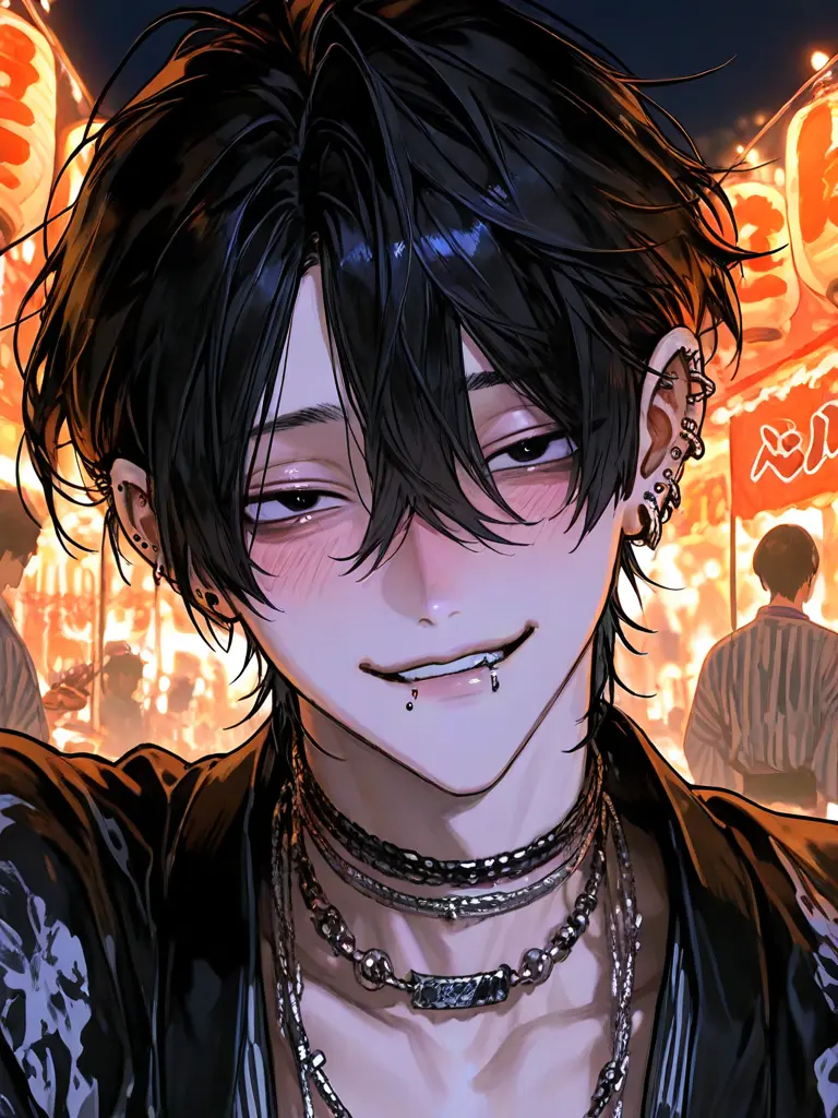 Hima__00의 A Handsome Guy Approached Me at the Summer Festival